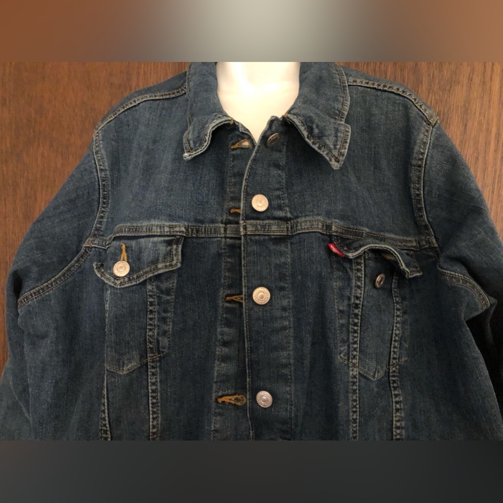 Levi’s Plus 4x women’s Denim Jacket Coat 26/28 - Picture 5 of 8